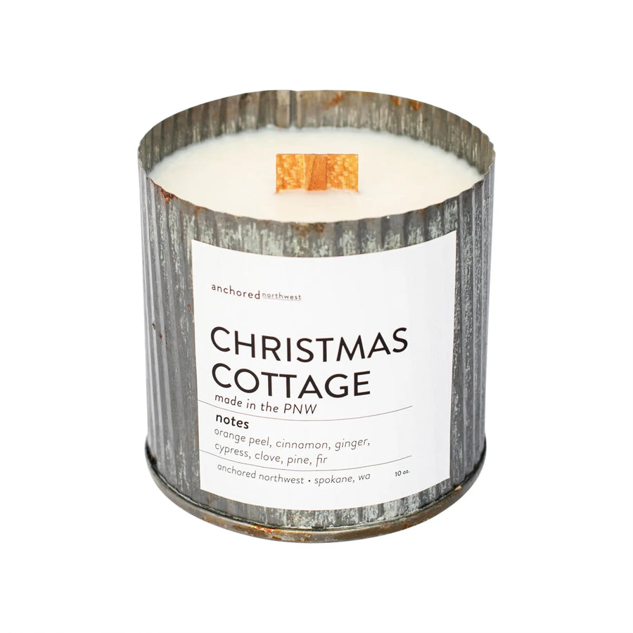 Wood Wick Candle - Christmas Cottage