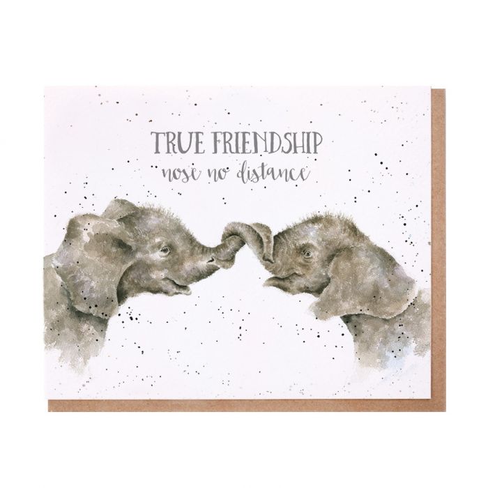 Greeting Card - True Friendship (elephants)