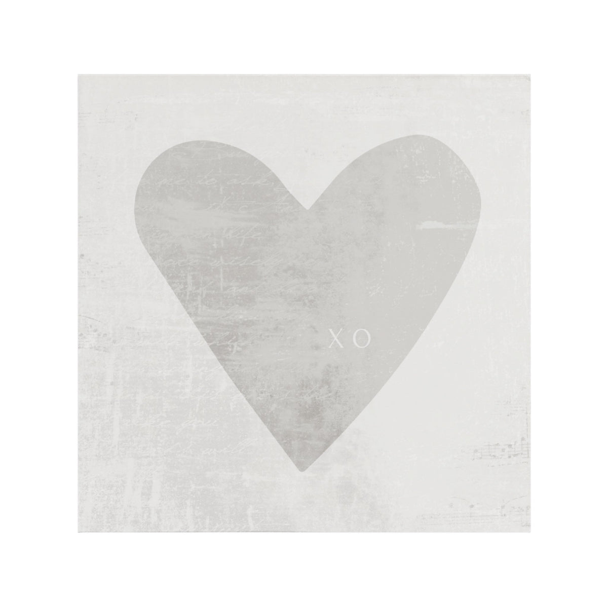 Canvas Magnet - Heart "XO"