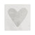 Canvas Magnet - Heart "XO"