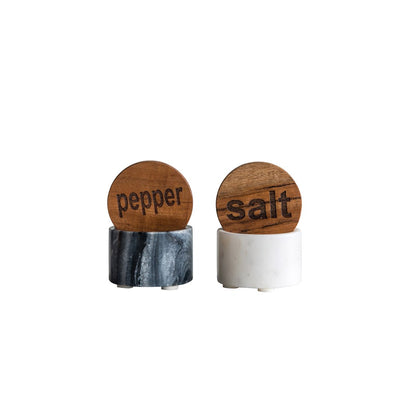 Salt or Pepper Marble Pot