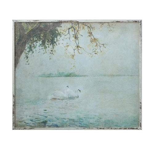 Framed Swan Art Print