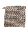 Crocheted Pot Holder, brown/natural