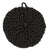 Round Crocheted Pot Holder, dark grey