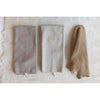 Cotton Knit Tea Towel, dark grey