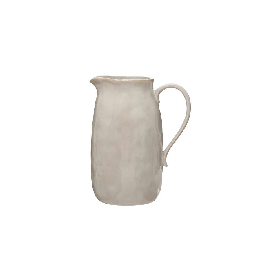 Stoneware Pitcher, cream (small)