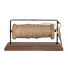 Wooden Spool Stand with Jute and Scissors
