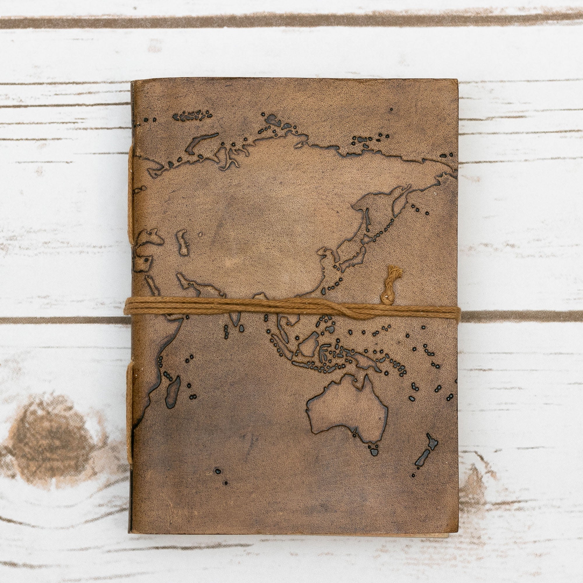 Leather Journal World Map