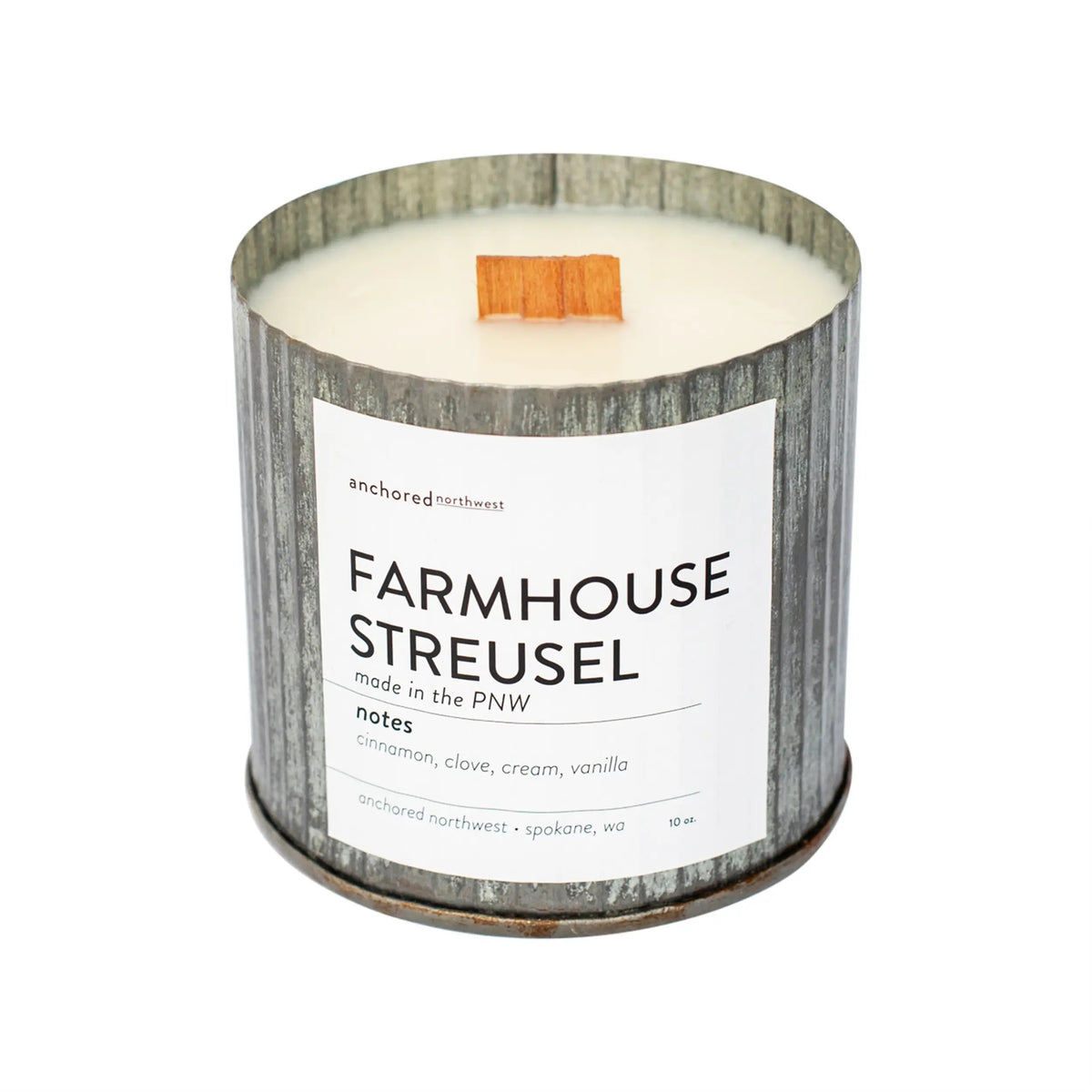 Wood Wick Candle - Farmhouse Streusel