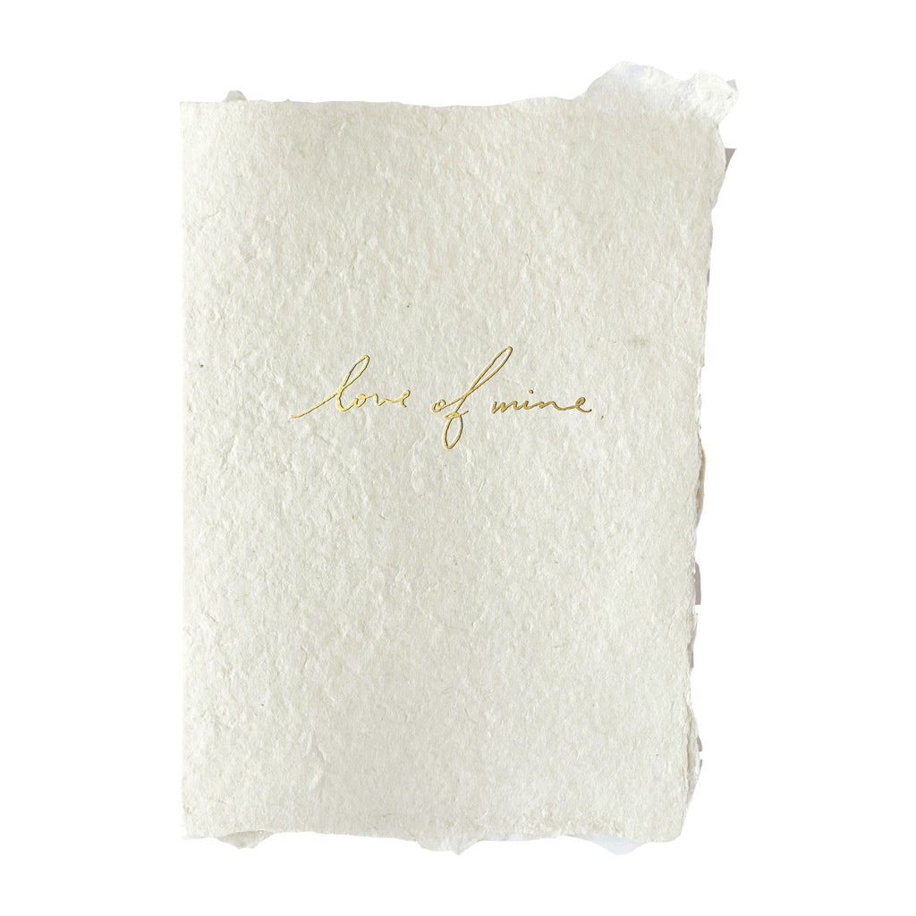 Handmade Paper Card - Love of Mine