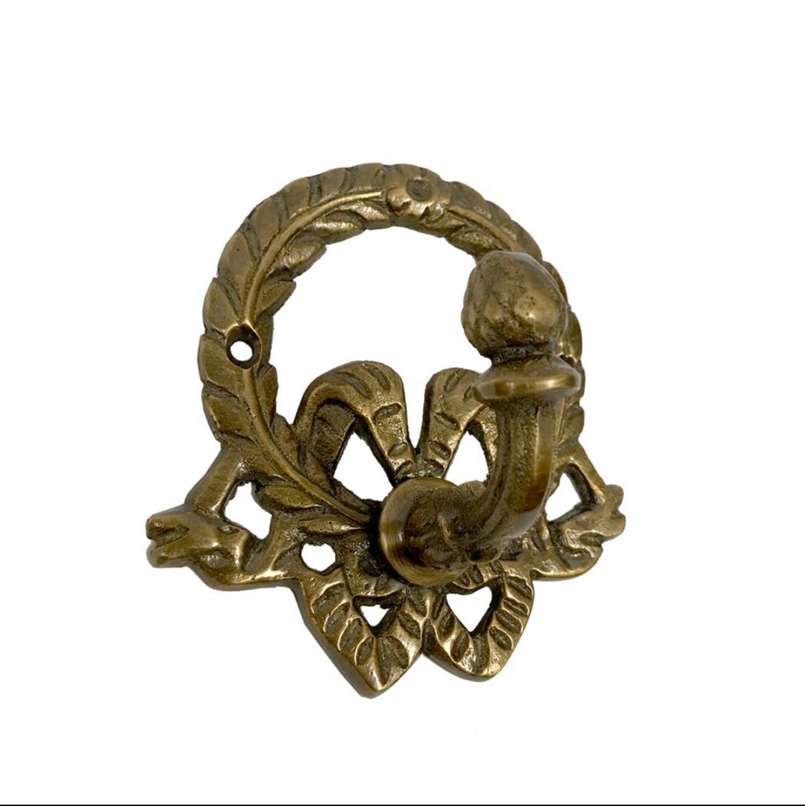 Brass Wreath Wall Hook