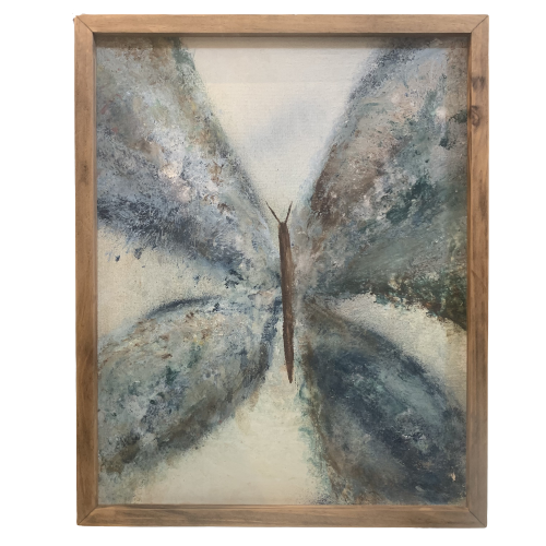 Artisan Abstract Art Butterfly (framed) - 17x21
