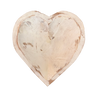 Wood Heart Bowl, white