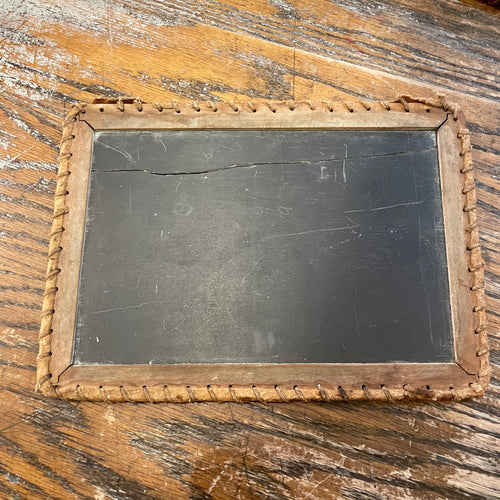 Vintage Slate, Wood/Leather Frame