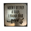 Metal Sign "Found Your Paw" - framed