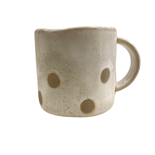Ceramic Patterned Mug, dots