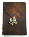 Leather Journal 'Tree', with lock