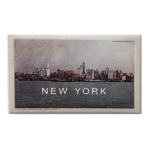 Canvas Magnet - "Vintage New York Skyline"