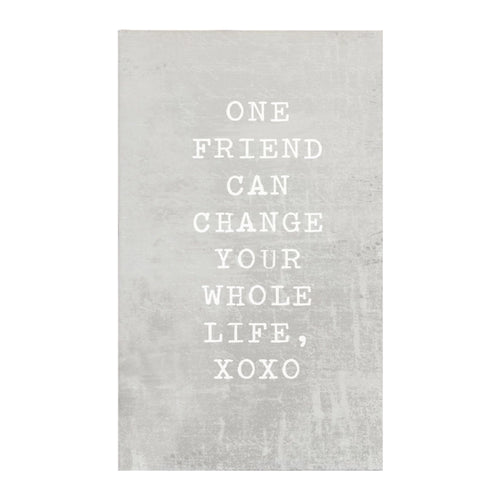 Canvas Magnet - "One friend"