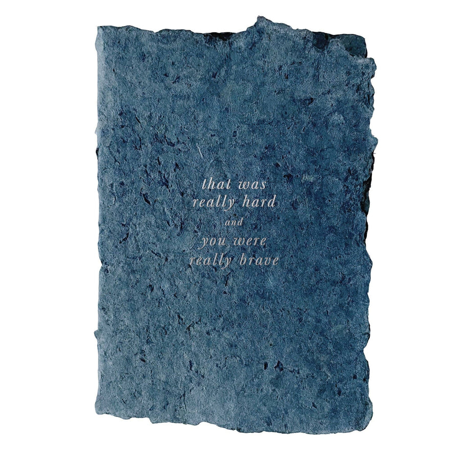 Handmade Paper Card - That Was Really Hard