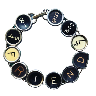 Typewriter key bracelet online